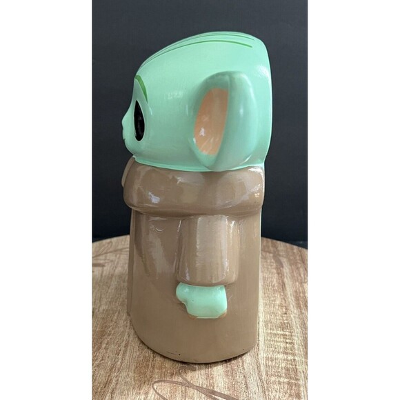 Baby Yoda The Child Mandalorian Large 8" Star Wars Piggy Bank Figure Ceramic - Picture 3 of 9